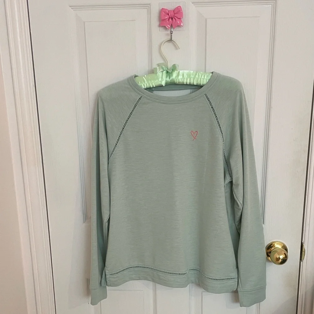 💎🧚♀️✨ VICTORIA’S SECRET Mint Open-Back Sweater Size S - Picture 2 of 11